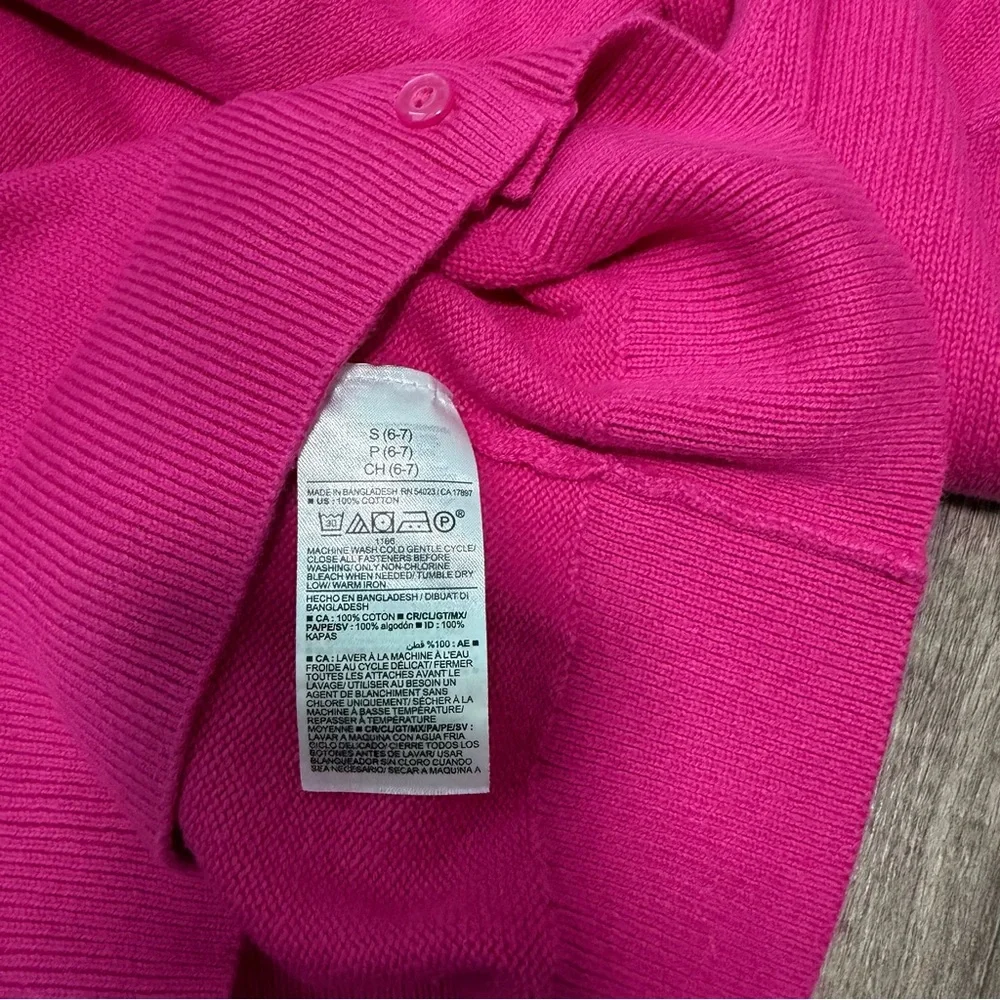 Old Navy Pink button front‎ Cadigan, Size S (6-7)